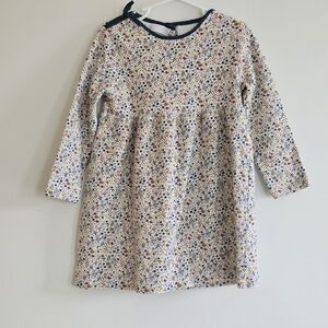 Zara Floral Longsleeve Textured Dress, Size 4-5